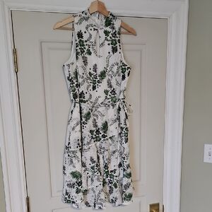 Botanical Print Lace Dress Size 12